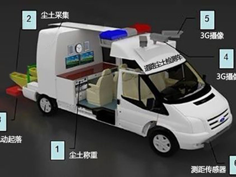 道路尘土检测车